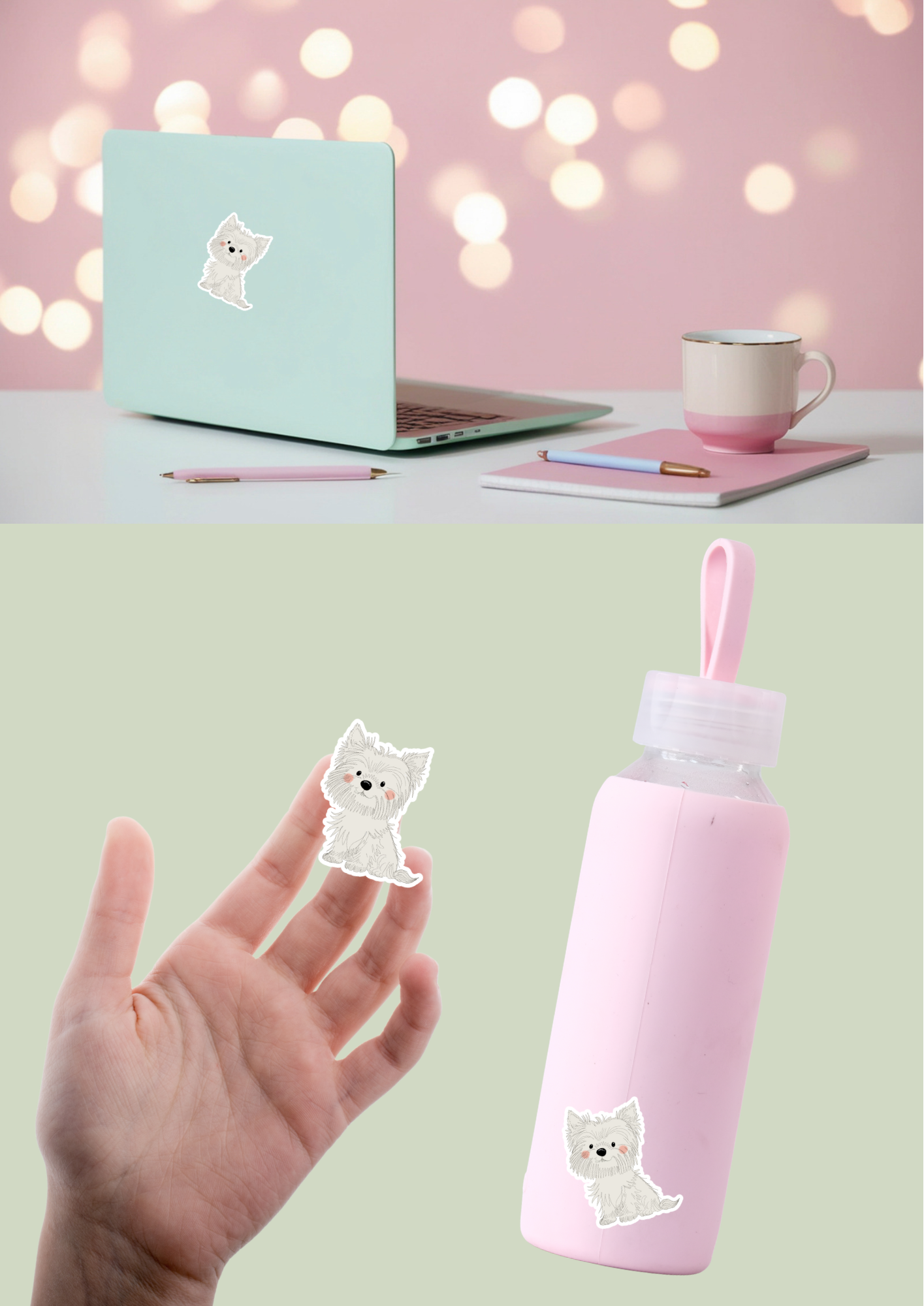 Pet Sticker – 052 Westie White