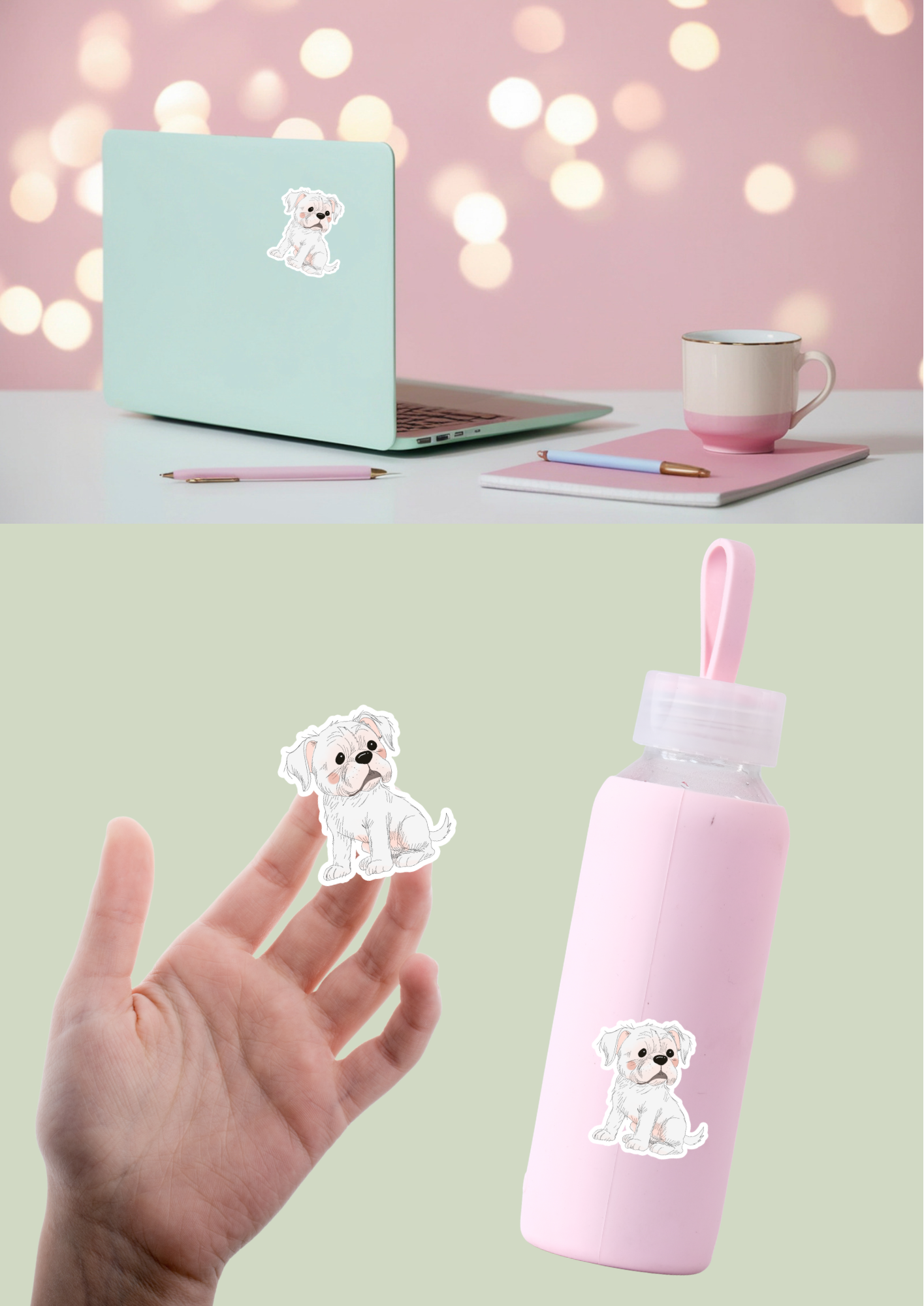 Pet Sticker – 038 Boxer White