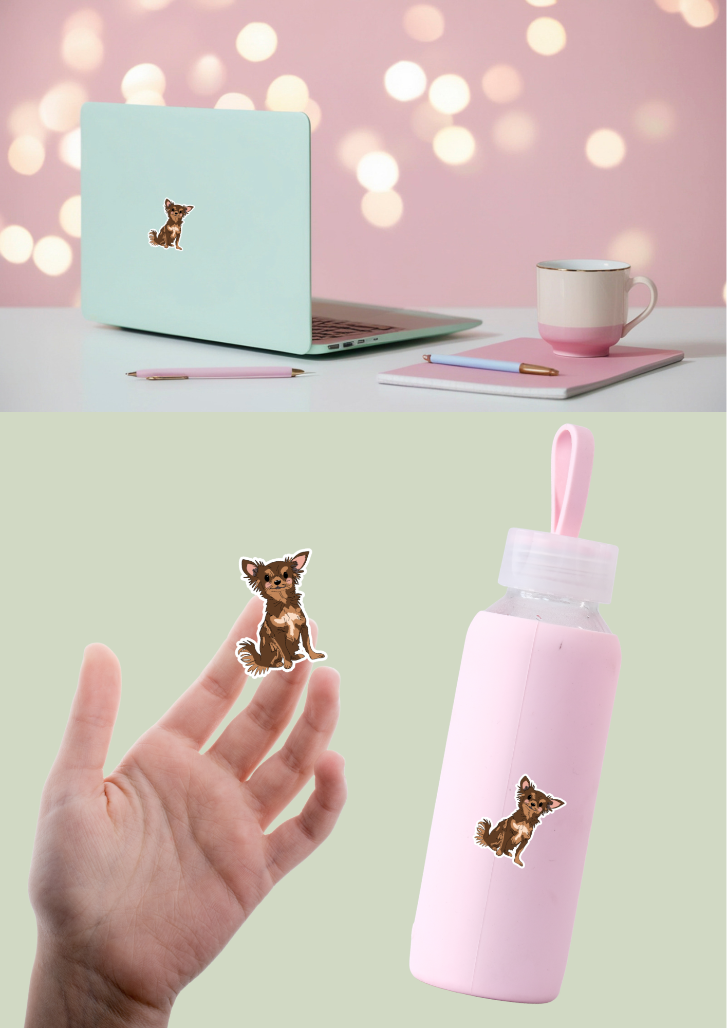Pet Sticker – 073 Chihuahua Brown