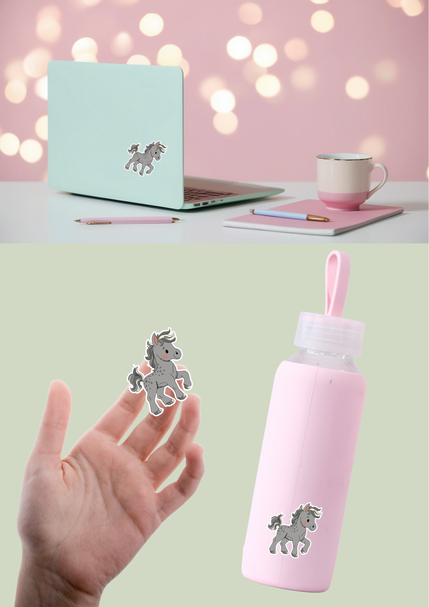 Pet Sticker – 104 Horse Grey
