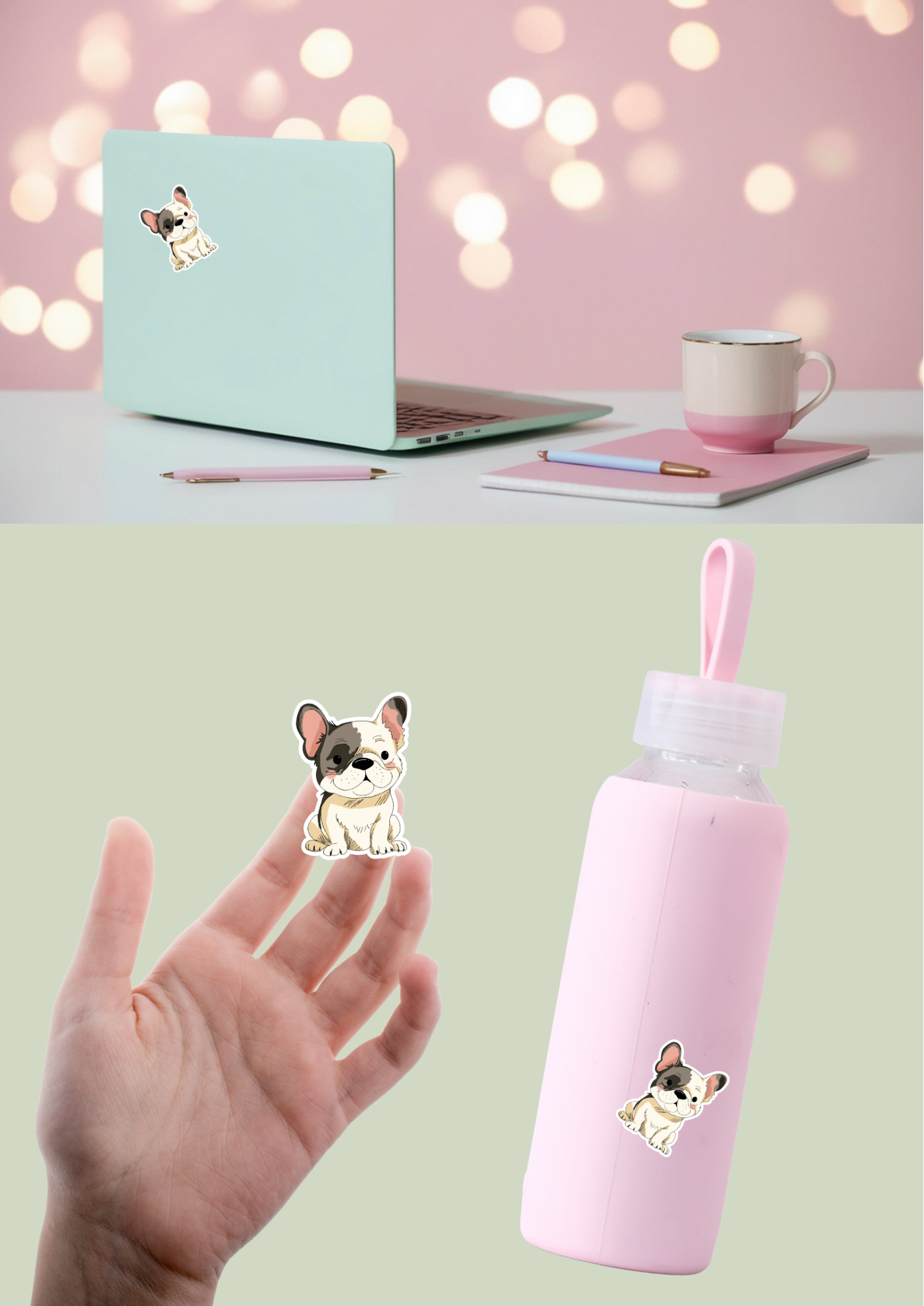 Pet Sticker – 046 Frenchie Cream