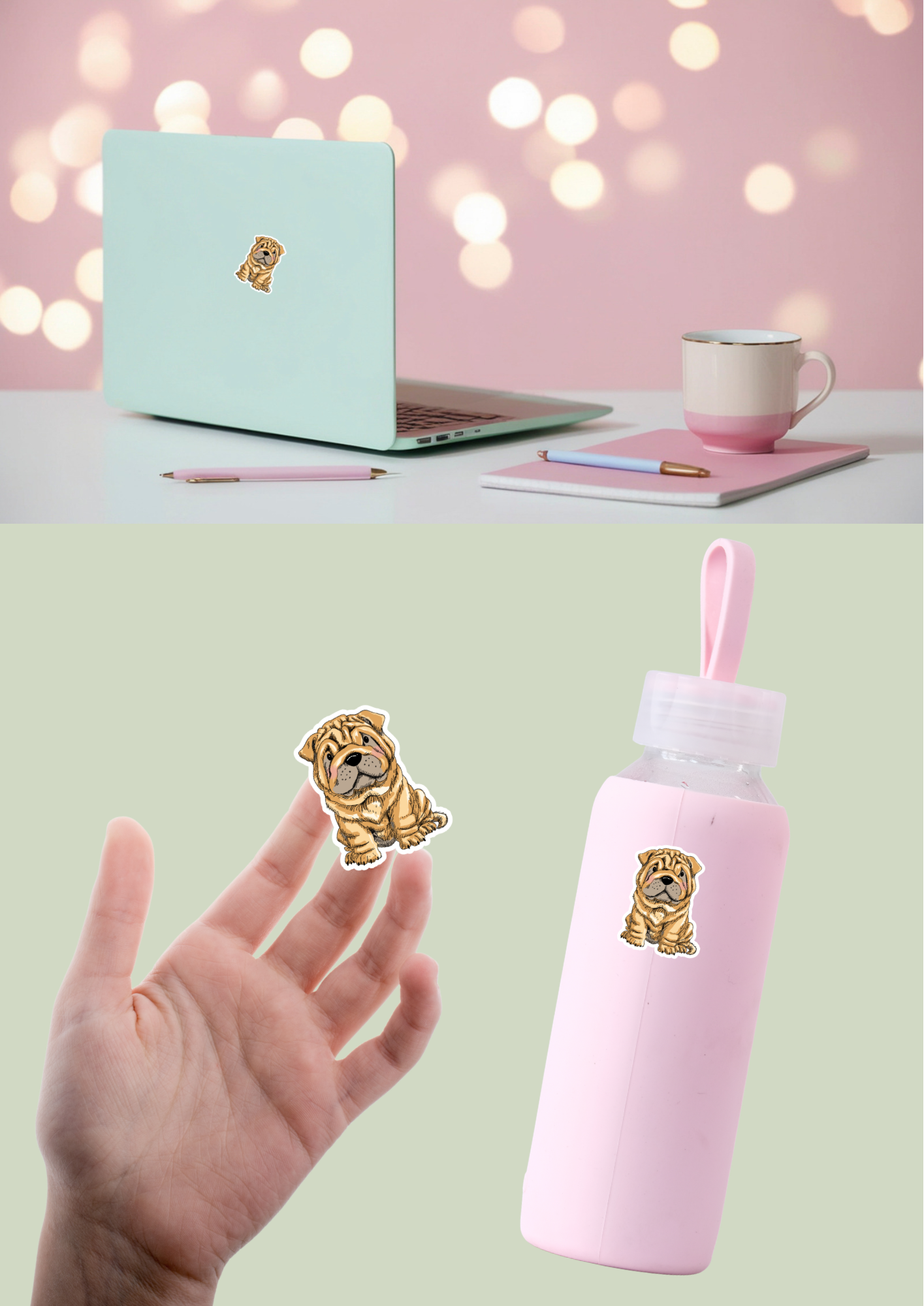 Pet Sticker – 069 Sharpei Tan