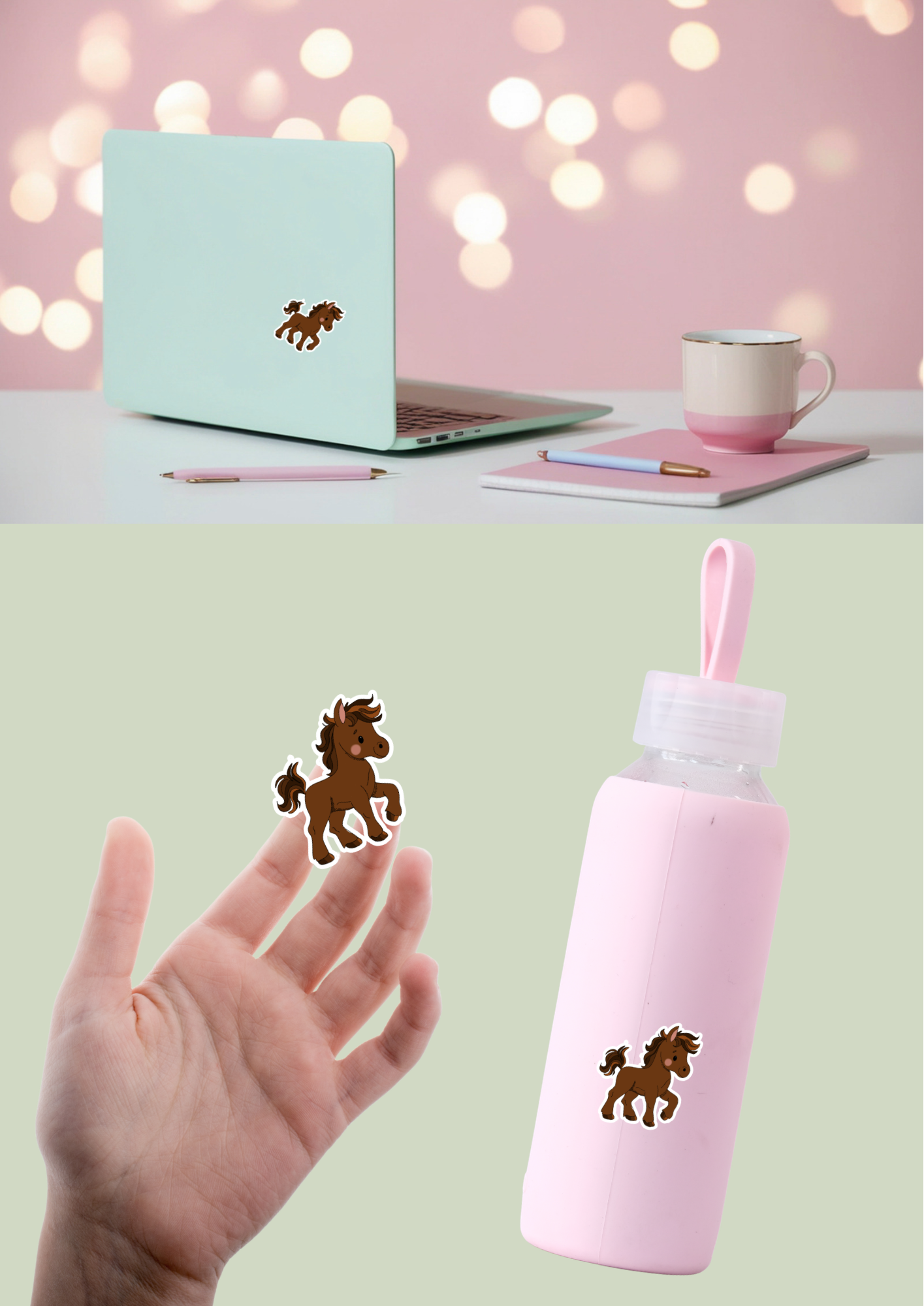 Pet Sticker – 100 Horse Brown