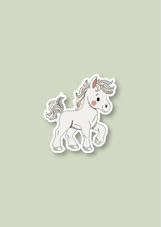 Pet Sticker – 101 Horse White