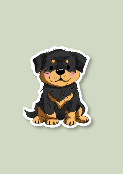 Pet Sticker – 065 Rottweiler Black and Tan