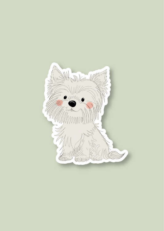 Pet Sticker – 052 Westie White