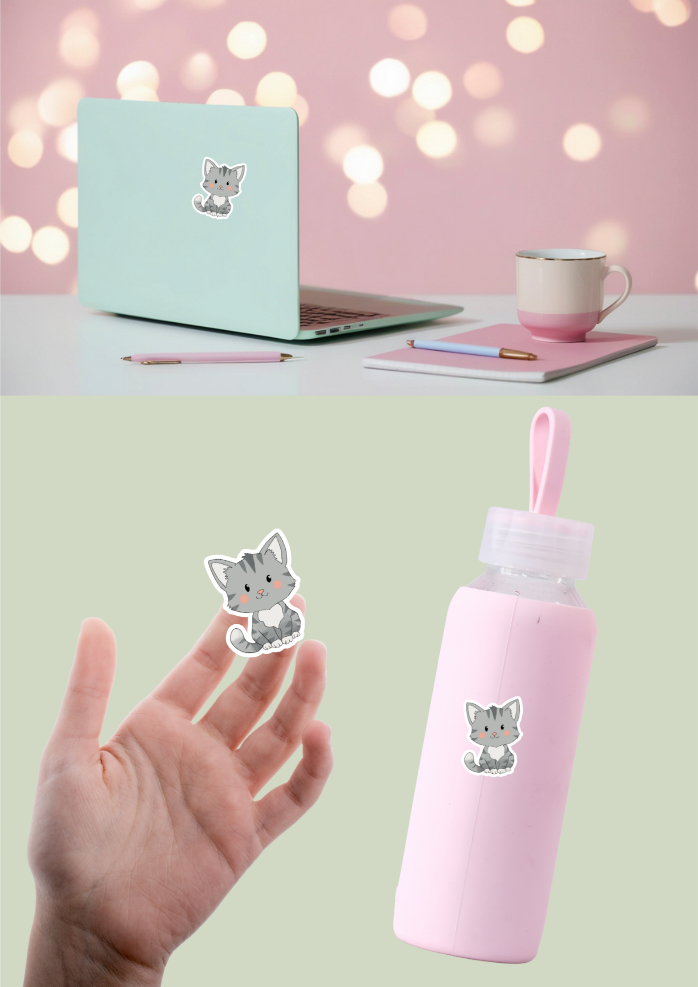 Pet Sticker – 081 Cat Grey