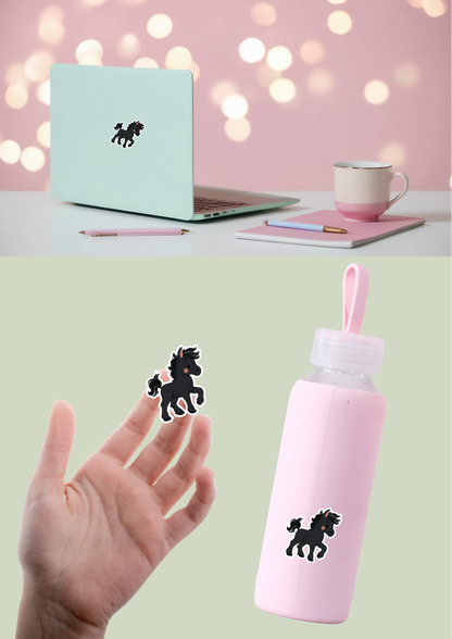 Pet Sticker – 102 Horse Black