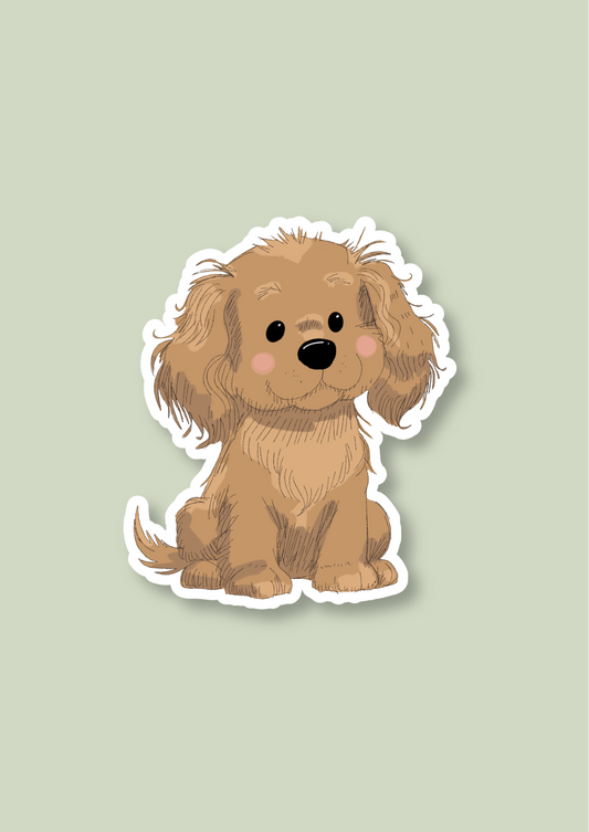 Pet Sticker – 063 Spaniel Cocker Cream