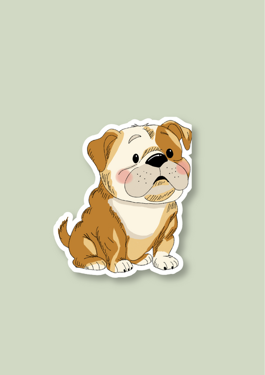 Pet Sticker – 039 Bulldog Tan