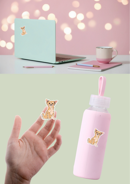 Pet Sticker – 074 Chihuahua Cream