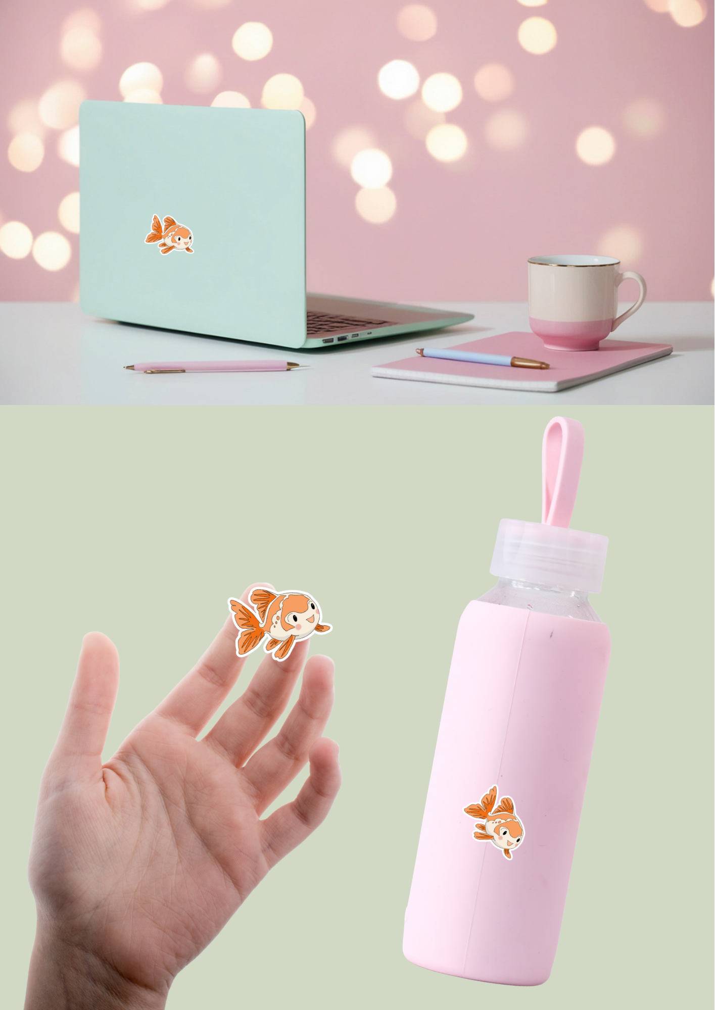 Pet Sticker – 098 Goldfish Gold