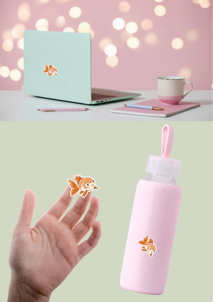 Pet Sticker – 098 Goldfish Gold