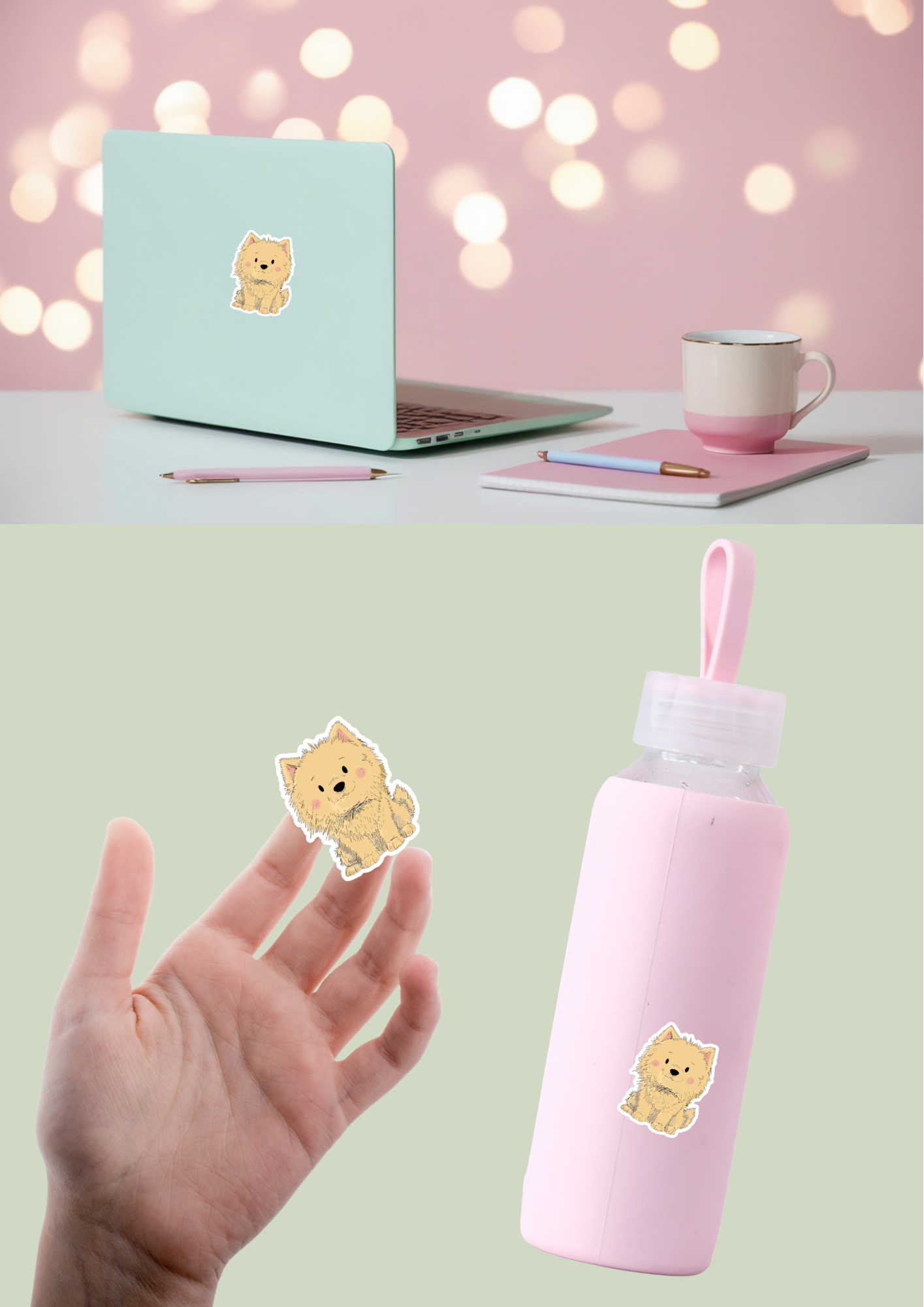 Pet Sticker – 055 Pomeranian Cream