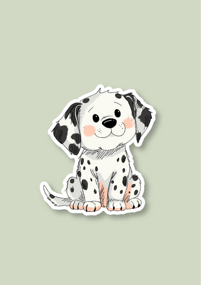 Pet Sticker – 066 Dalmatian Black and White