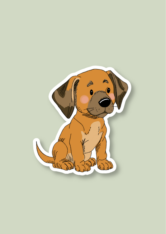 Pet Sticker – 072 Rhodesian Ridgeback Tan