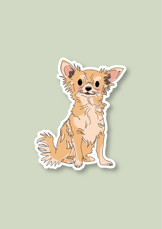 Pet Sticker – 074 Chihuahua Cream