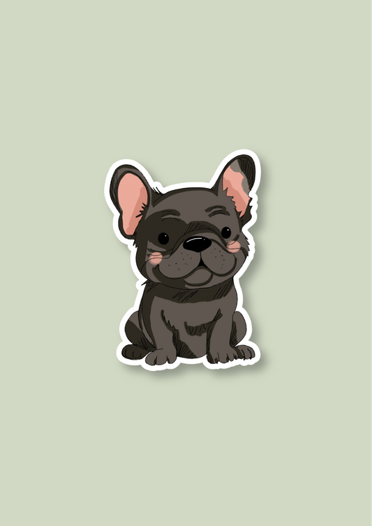 Pet Sticker – 045 Frenchie Black