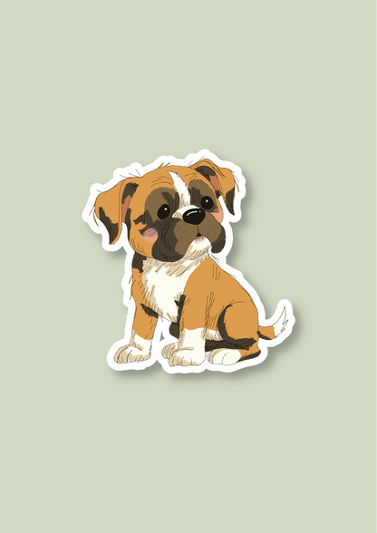 Pet Sticker – 037 Boxer Tan
