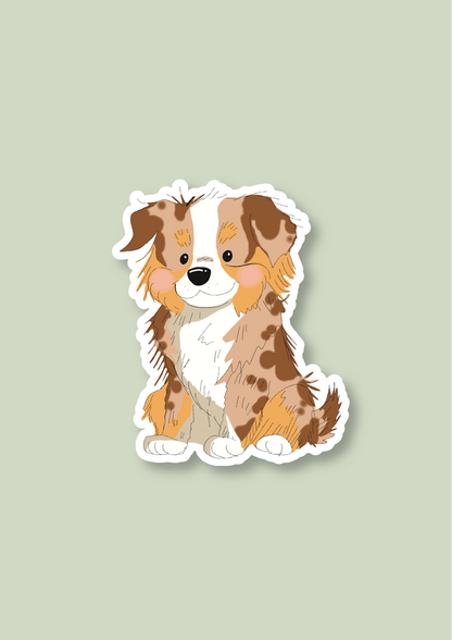 Pet Sticker – 035 Australian Shepherd Brown Merle