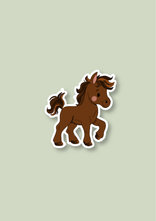 Pet Sticker – 100 Horse Brown