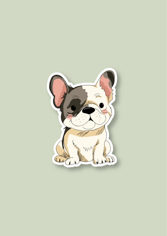 Pet Sticker – 046 Frenchie Cream