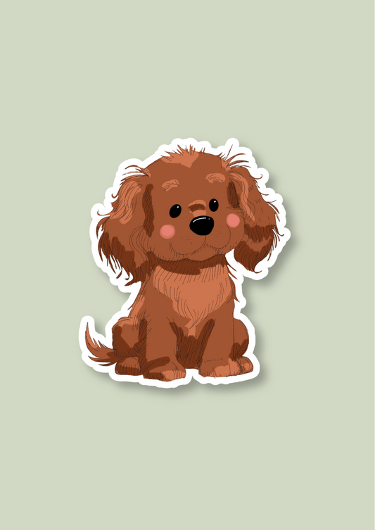 Pet Sticker – 062 Spaniel Cocker Red