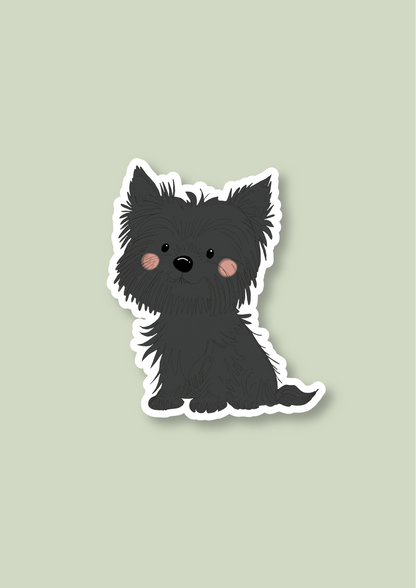 Pet Sticker – 051 Westie Black