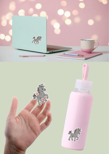 Pet Sticker – 104 Horse Grey