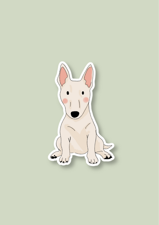 Pet Sticker – 040 Bull Terrier White