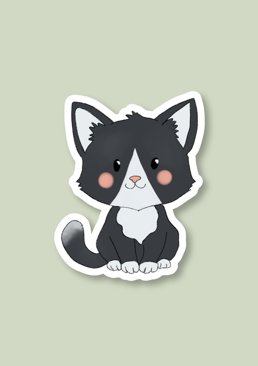 Pet Sticker – 087 Cat Black and White
