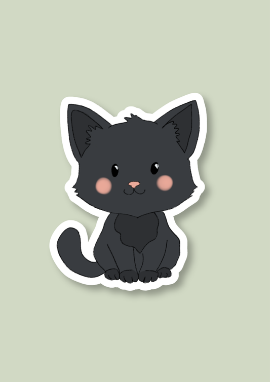 Pet Sticker – 077 Cat Black