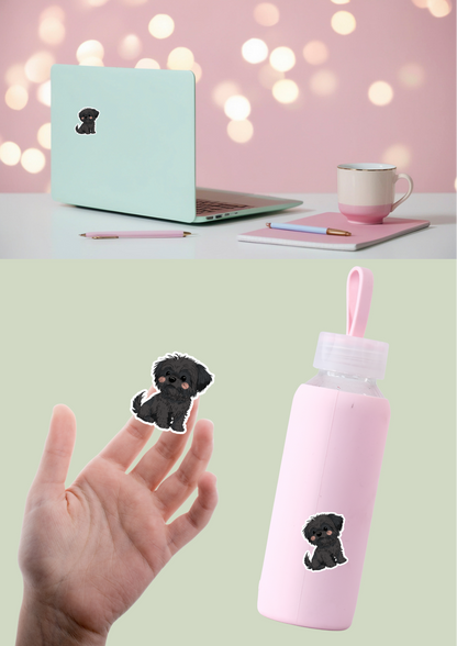 Pet Sticker – 060 Shih Tzu Black