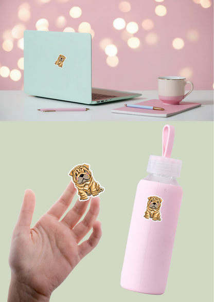 Pet Sticker – 069 Sharpei Tan