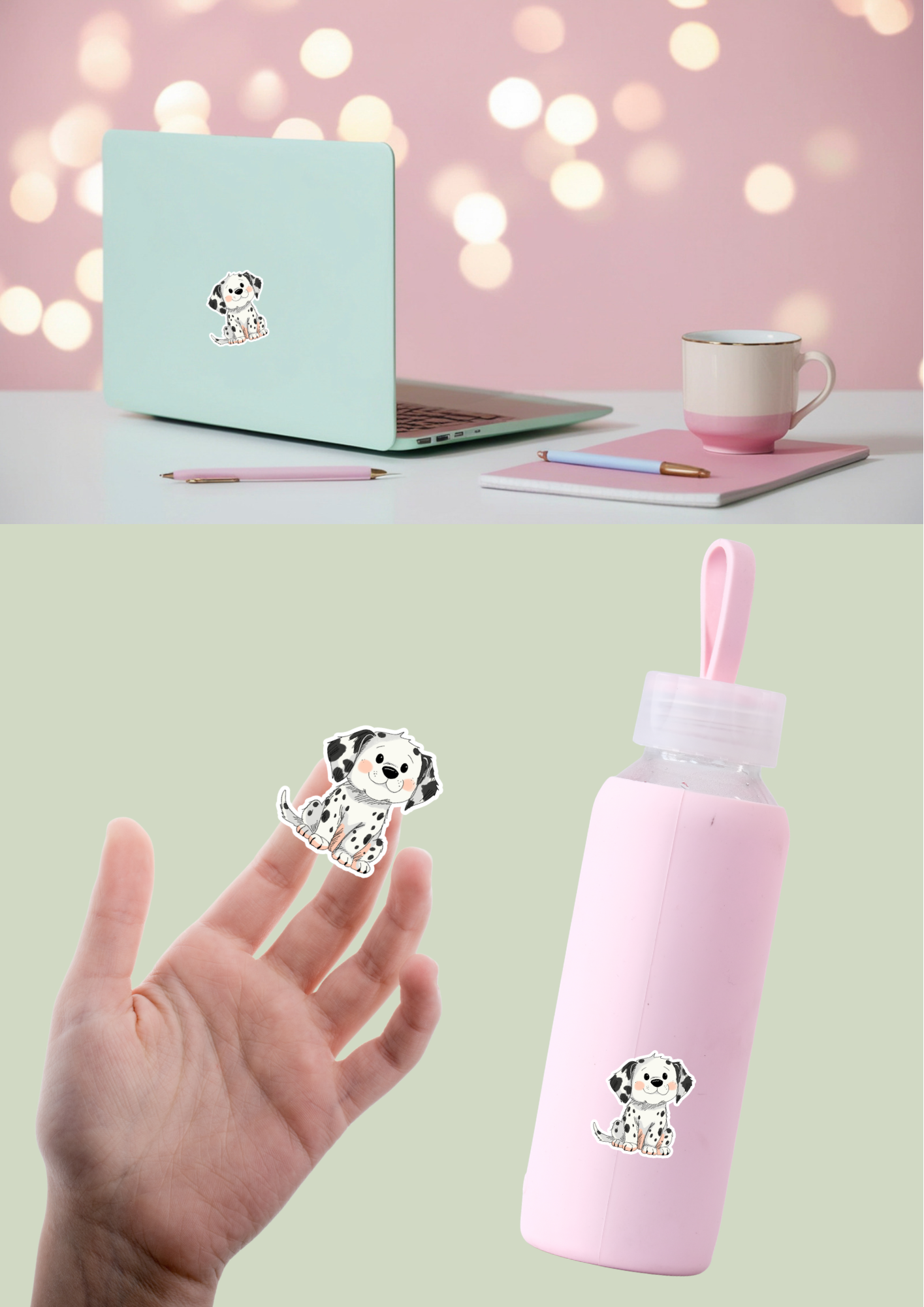 Pet Sticker – 066 Dalmatian Black and White