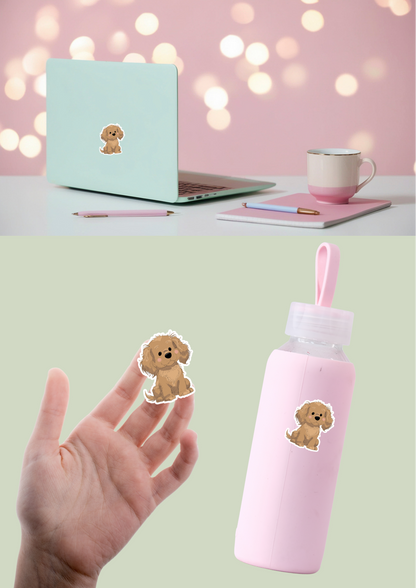 Pet Sticker – 063 Spaniel Cocker Cream