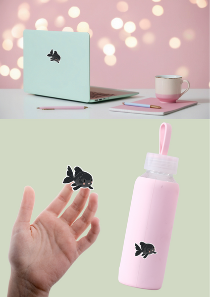 Pet Sticker – 097 Goldfish Black
