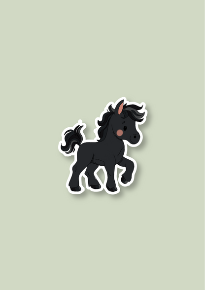 Pet Sticker – 102 Horse Black