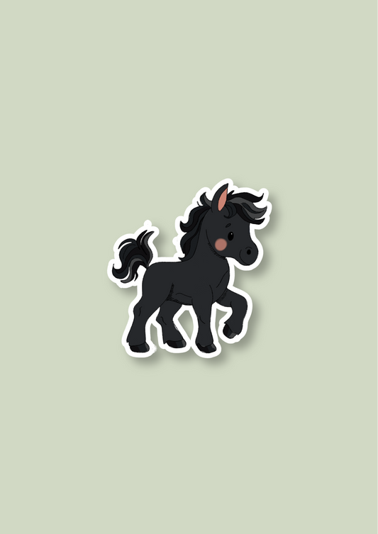 Pet Sticker – 102 Horse Black