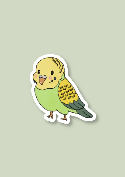 Pet Sticker – 090 Budgie Green