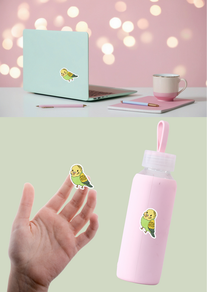 Pet Sticker – 090 Budgie Green