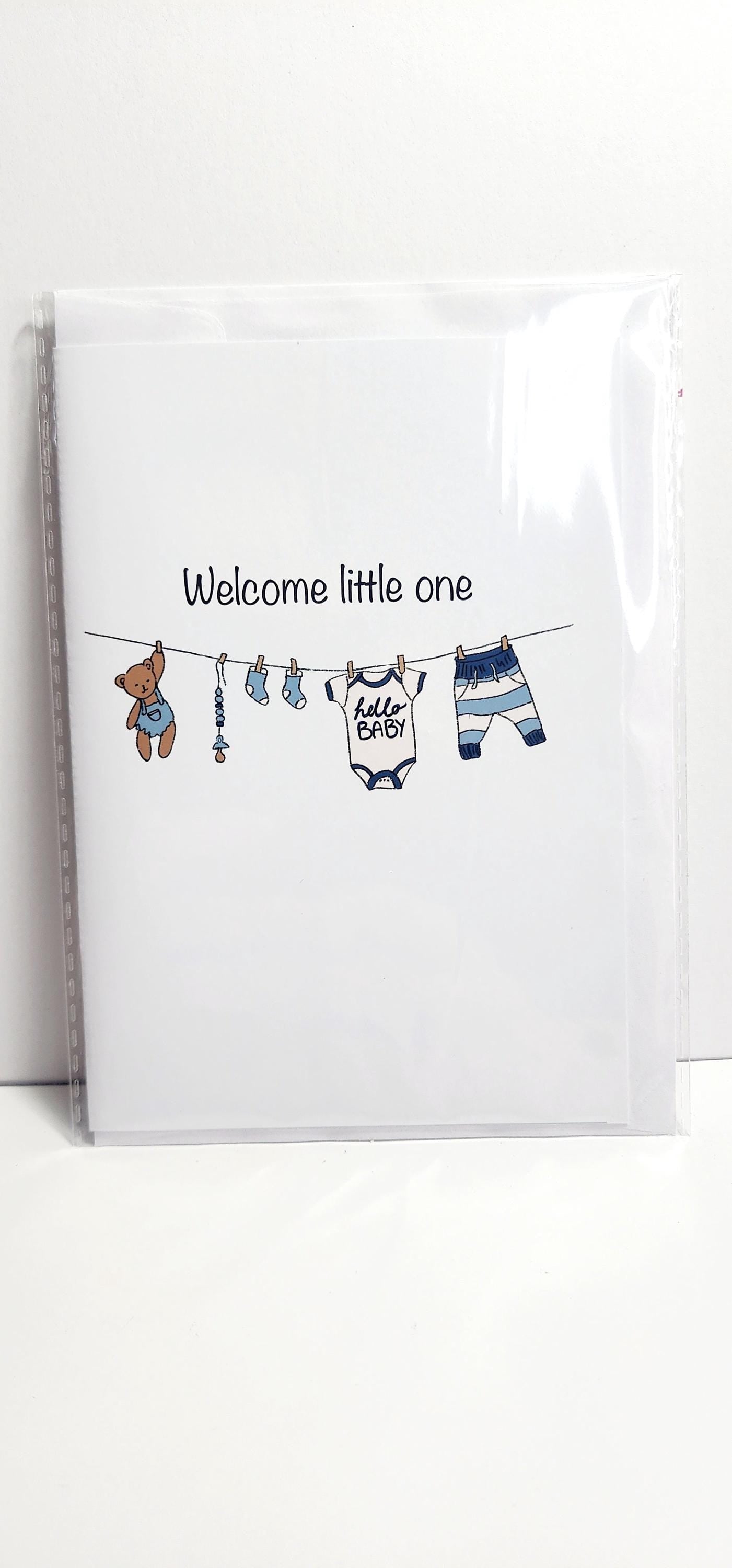 Greeting Card | Welcome Baby Blue