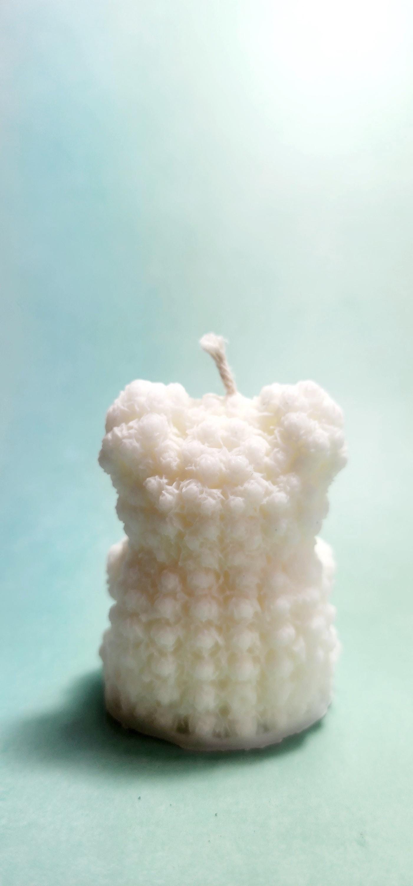 Teddy Bear Pillar Candle