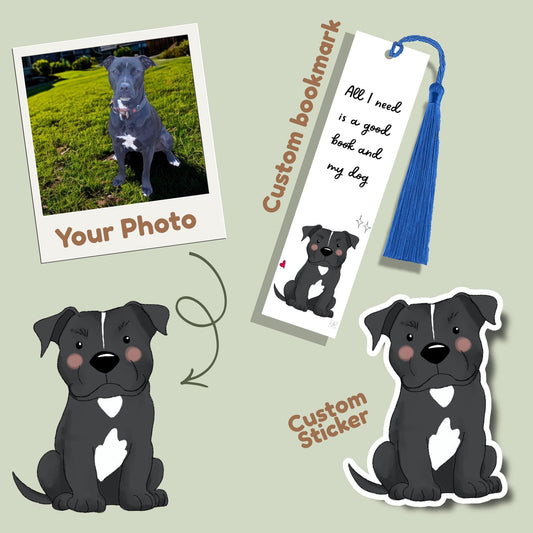 Custom Bookmark – Personalised From Your Pet Photo