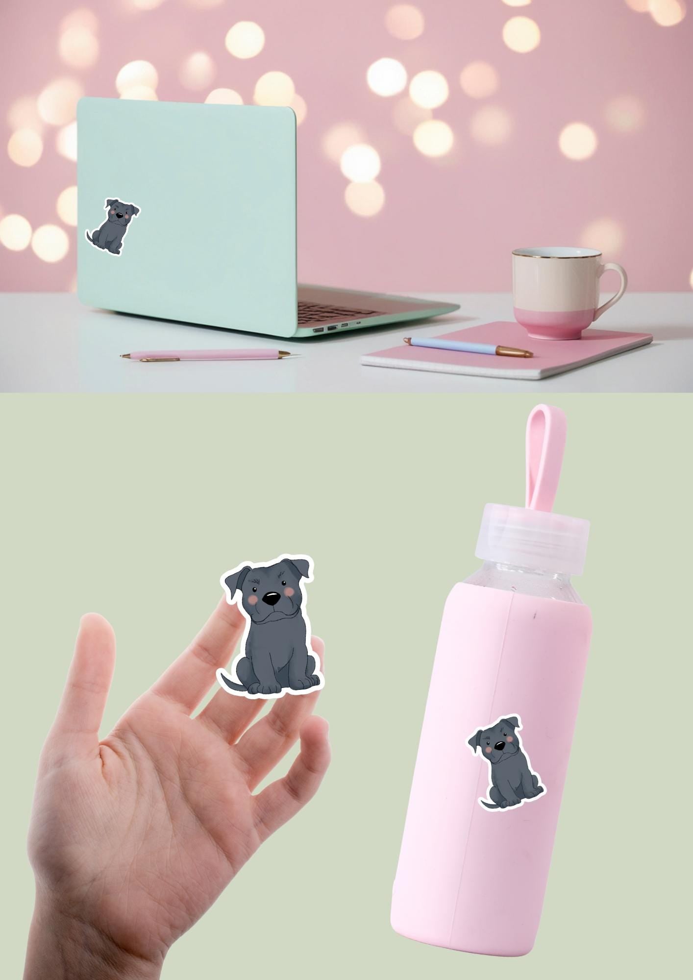 Pet Sticker – 009 Staffy Blue