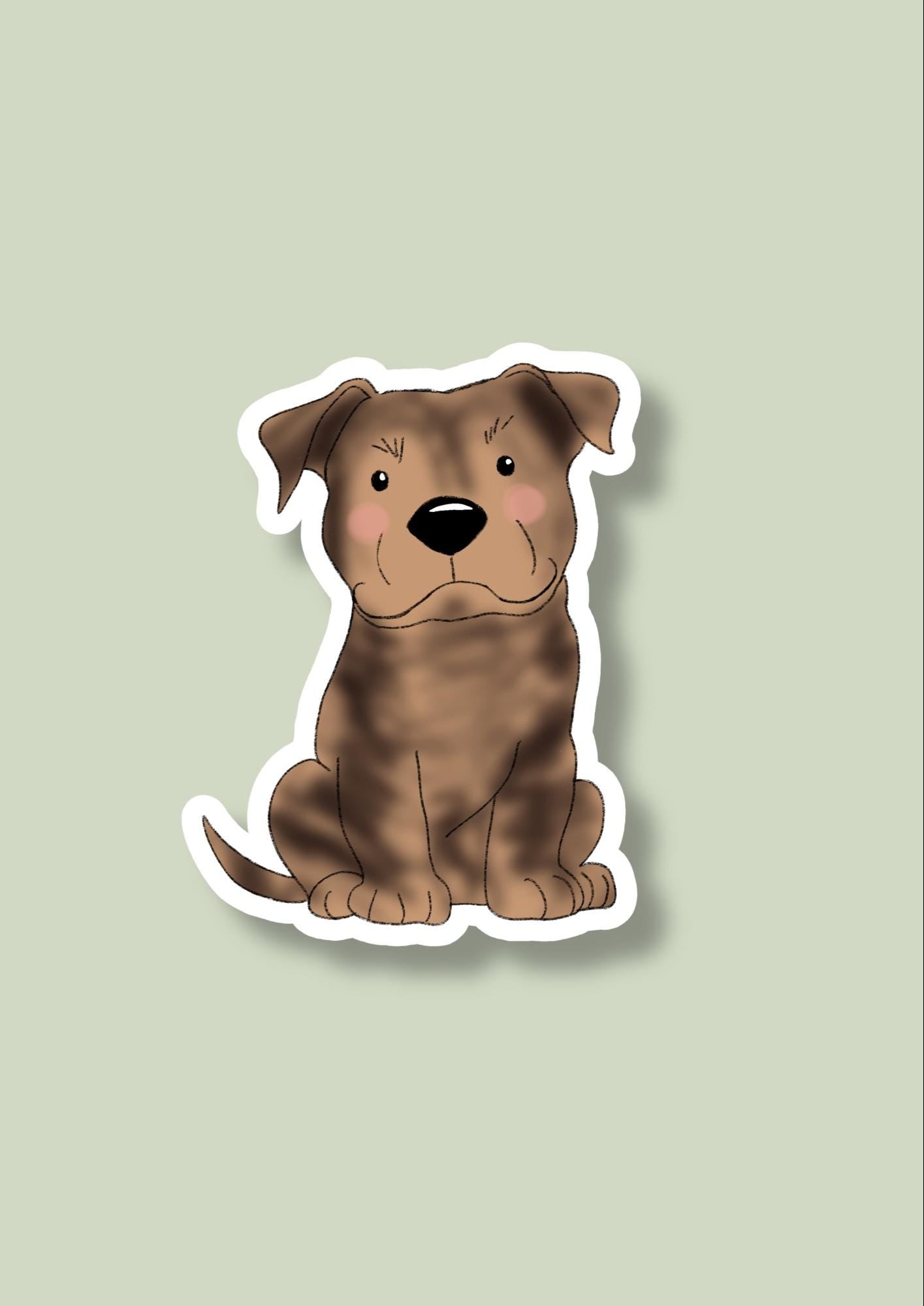 Pet Sticker – 007 Staffy Brindle