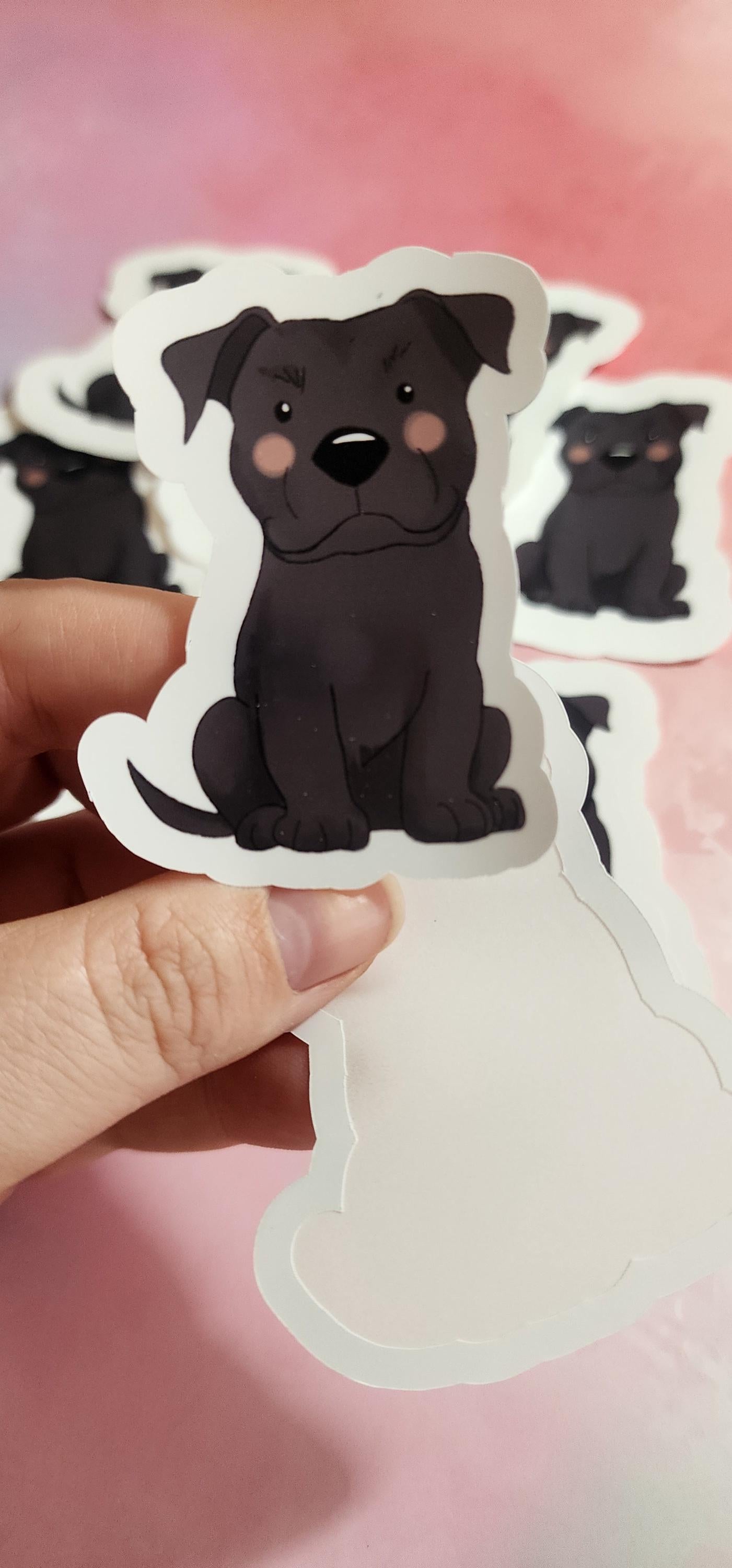 Pet Sticker – 002 Staffy Black