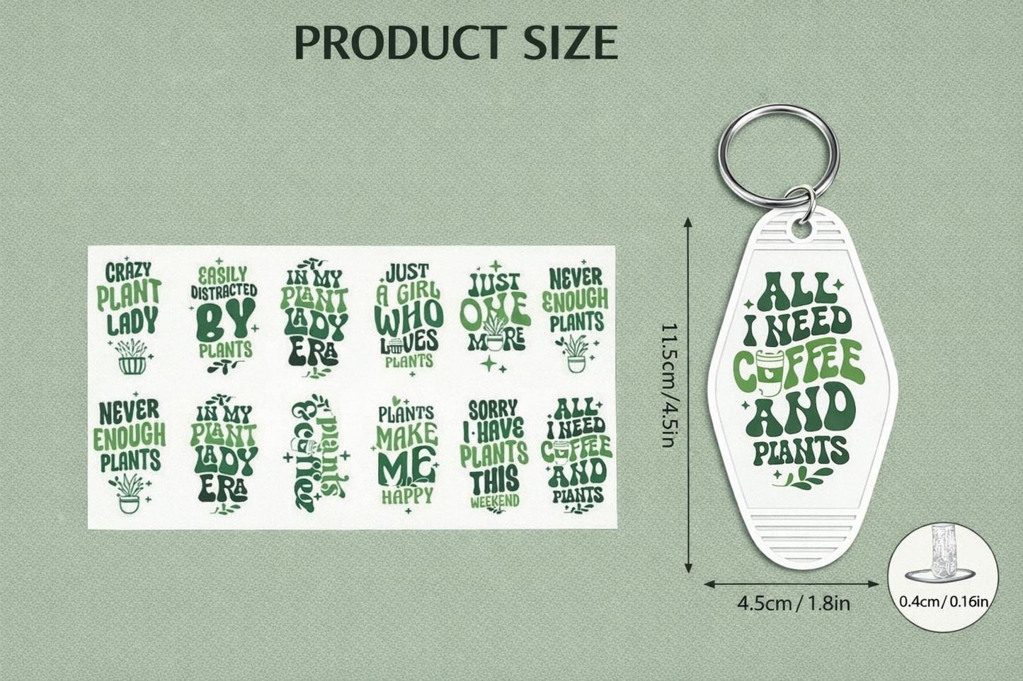 Plant Lover | White Motel Keychain