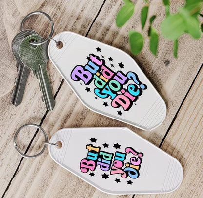Camping | Colourful Motel Keychain