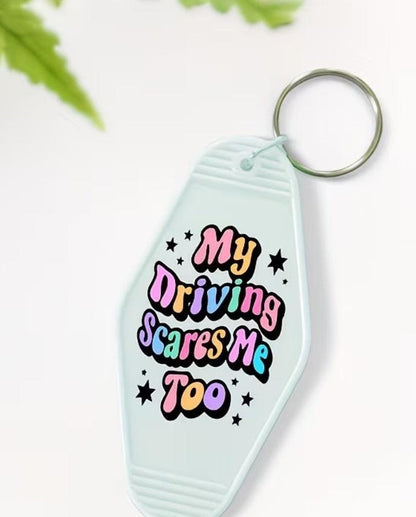 Camping | Colourful Motel Keychain